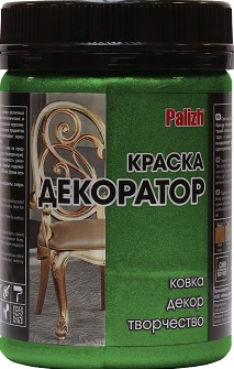 Краска Декоратор акриловая "Palizh" 0,25 кг., МАЛАХИТ №158
