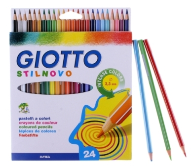 Набор цветных карандашей "GIOTTO STILNOVO AST" 24цв. 256600