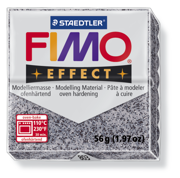 Пластика "Fimo effect", брус 56гр.Эф.камня Гранит