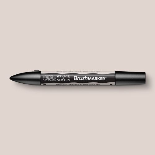 Маркер Brushmarker двухсторонний на спирт.основе цв.WG1 Серый теплый 1 Winsor&Newton Маркер Brushmarker двухсторонний на спирт.основе цв.WG1 Серый теплый 1 Winsor&Newton