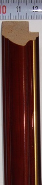 Рама 40 х 60 см. БС 232 ЛД со стеклом, багет деревянный "Малайзия", "4 пальца"