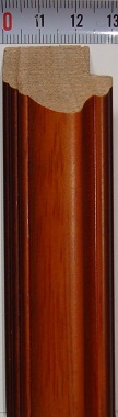 Рама 40 х 60 см. БС 224 МО со стеклом, багет деревянный "Малайзия", "4 пальца"