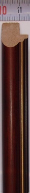 Рама 24 х 30 см. БС 229 МД со стеклом, багет деревянный "Малайзия", "4 пальца"