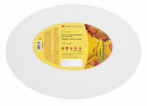 Холст на картоне "Сонет", овальный, 25х35 см, 280 г/м2, 100% хлопок, акриловый грунт, среднее зерно