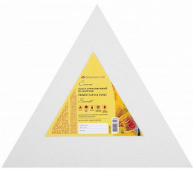 Холст на картоне "Сонет", треугольный, стороны 30 см, 280 г/м2, 100% хлопок, акриловый грунт