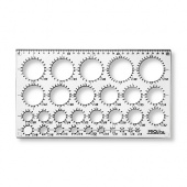 Трафарет 29 окружностей 30 см. PROLine