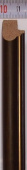 Рама 20 х 30 см. БС 229 МЗ со стеклом, багет деревянный "Малайзия", "4 пальца"