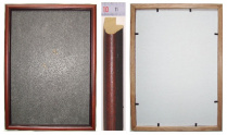 Рама 09 х 13 см БС 307 со стеклом, багет деревянный "Малайзия", "4 пальца"