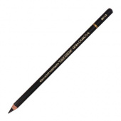 Уголь в карандаше для рисования, искусственный чёрный "Gioconda", мягкий, L175 мм, грифель 4,5 мм