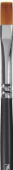Кисть синтетика плоская №10 короткая ручка "Мастер" алюминиевая обойма, Альбатрос 