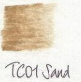 Карандаш угольный тонированный кр.корп.8мм,гриф.-4 мм,водорастворимый,цв.-TC01 Песочный "Derwent"