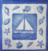 Салфетка трехслойная 33*33 "Парус" (1шт.) (Уп. 20шт)