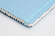 Блокнот для записей A5BL Sky Blue, 64 листа, 120 г/м2, с обложкой искусственной кожи 535838