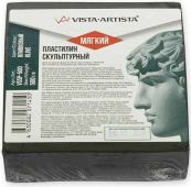 Пластилин скульптурный "VISTA-ARTISTA" СКУЛЬПТАЛИН VSSP-500 Studio 0.5 кг №3 оливковый мягкий