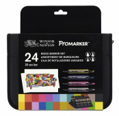 Набор художественных маркеров, "Winsor&Newton" в пенале, 24 цв, ассорти