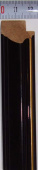Багет деревянный (1м.) APR SG 1033 BLG лак чёрный "Малайзия"