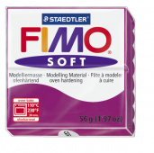 Пластика "Fimo soft", брус 56гр. Фиолетовый