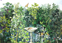 Декупажная карта 50х70см., тема Сад "Maimeri"