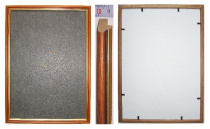 Рама 15 х 30 см БС 302 со стеклом, багет деревянный "Малайзия", "4 пальца"