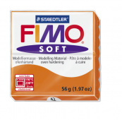 Пластика "Fimo soft", брус 56гр. Мандарин