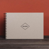 Скетчбук А4 S4 Grey Craft paper с крафтовой бумагой 50 листов плотной неотбеленной бумаги 200 г/м2