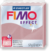 Пластика "Fimo effect", брус 57гр. Перламутровая роза
