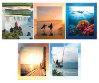 Тетрадь 96л., А5, клетка BG "Journey", эконом