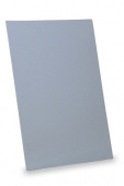 Холст грунтованный на картоне светло-серый, акриловый грунт 20х30см.