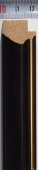 Рама 25 х 35 см. БС 232 МЧ со стеклом, багет деревянный "Малайзия", "4 пальца"