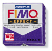 Пластика "Fimo effect", брус 56гр.Глиттер Фиолетовый