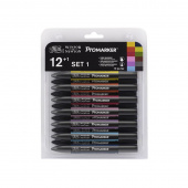 Набор художественных маркеров Promarker, "Winsor&Newton" #1, 12 цветов + 1 блендер