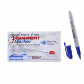 Маркер перманентный "P-505-F" синий, пулевидный, 1мм "Crown"