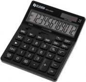 Калькулятор настольный Eleven SDC-333X-BK, 12 разрядов, двойное питание, 125*155*31мм, черный