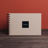 Скетчбук А4 S4 Grey Black paper с черной бумагой 62 листа плотной гладкой бумаги 160 г/м2