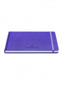 Скетчбук для маркеров и графики А5 горизонтальный, 48л бумага 160  г/кв.м., иск. кожа фиолетовый