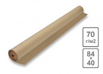 Бумага Крафт (мешочная) рулон 0,84х40 метров 70 гр. /5/