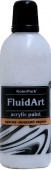 Краска декоративная, жидкий акрил Fluid Art "KolerPark" 80 мл., серебро КР.320