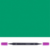 Аквамаркер "Сонет", двусторонний (кисточка и тонкий стержень), Изумрудный темный