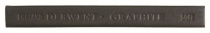 Мелок натуральный графитный Мягкий, прямоугольный 8 мм, длина - 75 мм, водорастворимый "Derwent"