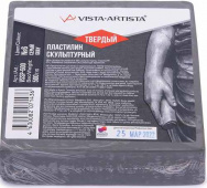 Пластилин скульптурный "VISTA-ARTISTA" СКУЛЬПТАЛИН VSSP-500 Studio 0.5 кг №6 серый твердый