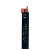 Грифели полимер 12 шт. Faber-Castell для механических карандашей SUPER POLYMER, НВ 0,5мм