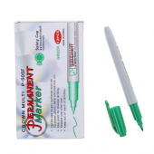 Маркер перманентный "P-505-F" зеленый, пулевидный, 1мм "Crown"