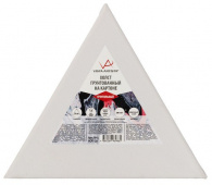 Холст грунт. на картоне треугольный 100% хлопок 20 х 17.3см 280 г/кв.м . Мелкозерн. "VISTA-ARTISTA"