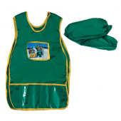 Фартук-накидка с пласт.карман.+нарукав. для работы с красками на 10-14 лет