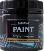 Краска акриловая темперная "KolerPark" 50 мл., черная P.Bk.7 КР.201