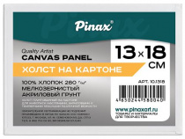 Холст грунтованный на картоне Pinax хлопок 100% плотн. 280 гр. 13х18см.
