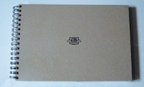 Скетчбук FALAFEL для зарисовок 200г/кв.м 210х297мм 62л спираль, Grey Aquar акварельная бумага