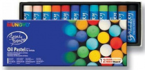 Набор пастели масляной круглой 12 цветов 17х70мм для школьников Mungyo Jumbo картонная коробка