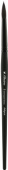 Кисть белки круглая имитация №5 короткая ручка "Акварель" черная обойма, Альбатрос