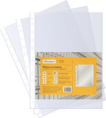 Папка-вкладыш с перфорацией (файл) OfficeSpace А4, 30мкм, глянцевая (1штука, упак 100шт.)